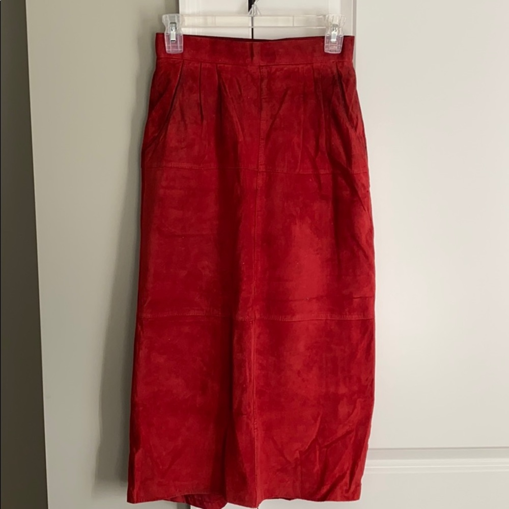 Vintage Suede Skirt